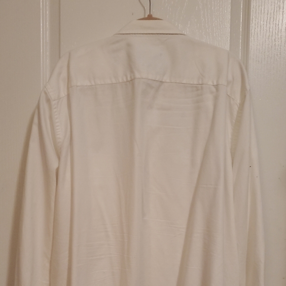 Johnston & Murphy 3XL White Long Sleeve Button Down - Picture 3 of 9